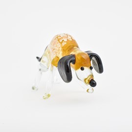 Glass sculpture Dog